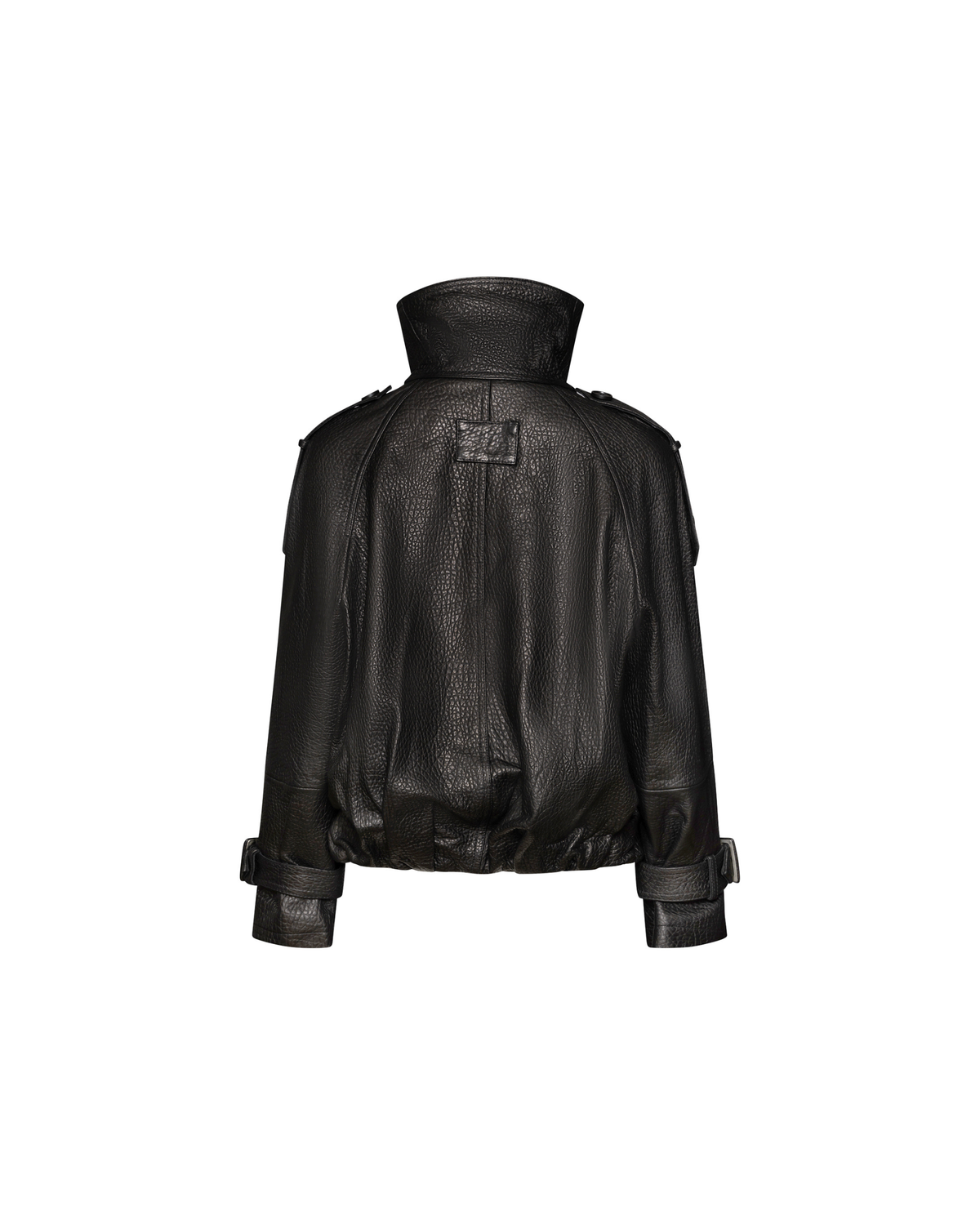Aurelia black leather jacket
