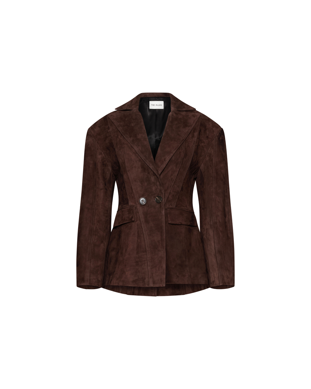 Sienna burgundy suede blazer