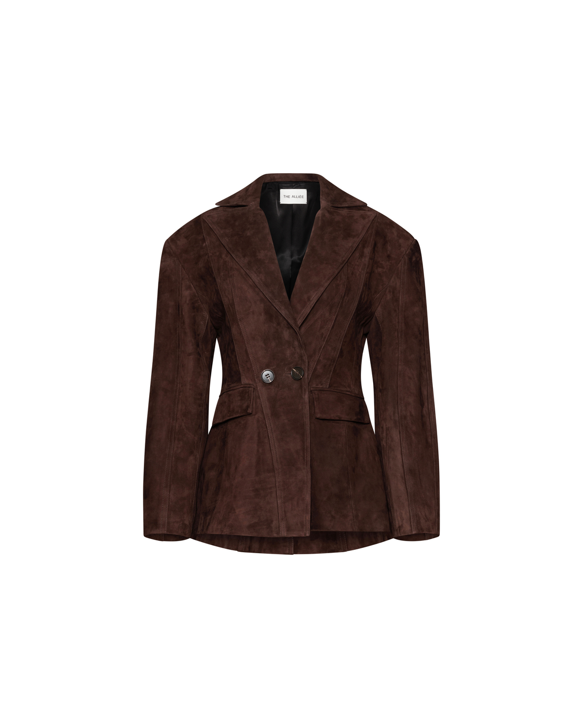 Sienna burgundy suede blazer