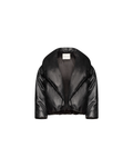 Ava padded leather puffer jacket