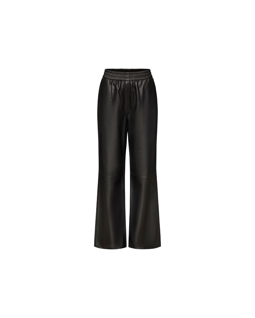 Straight leg leather pants