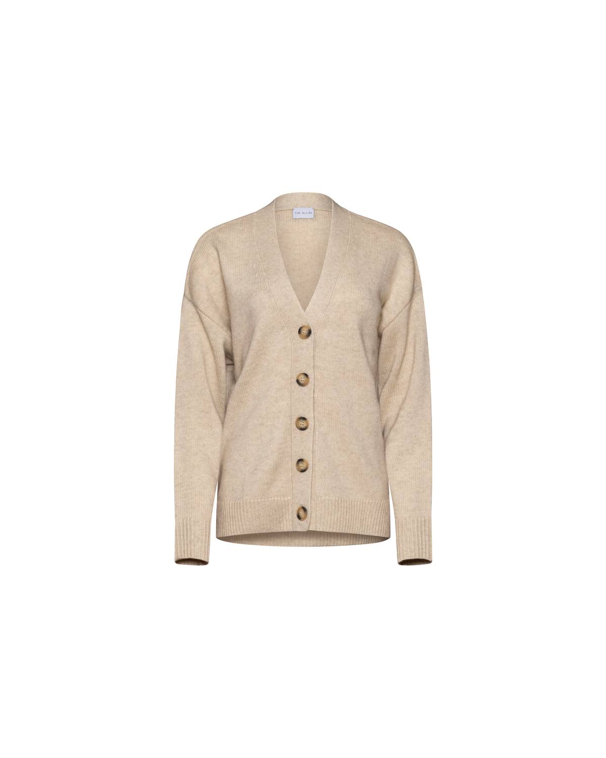 Lana beige knit cardigan