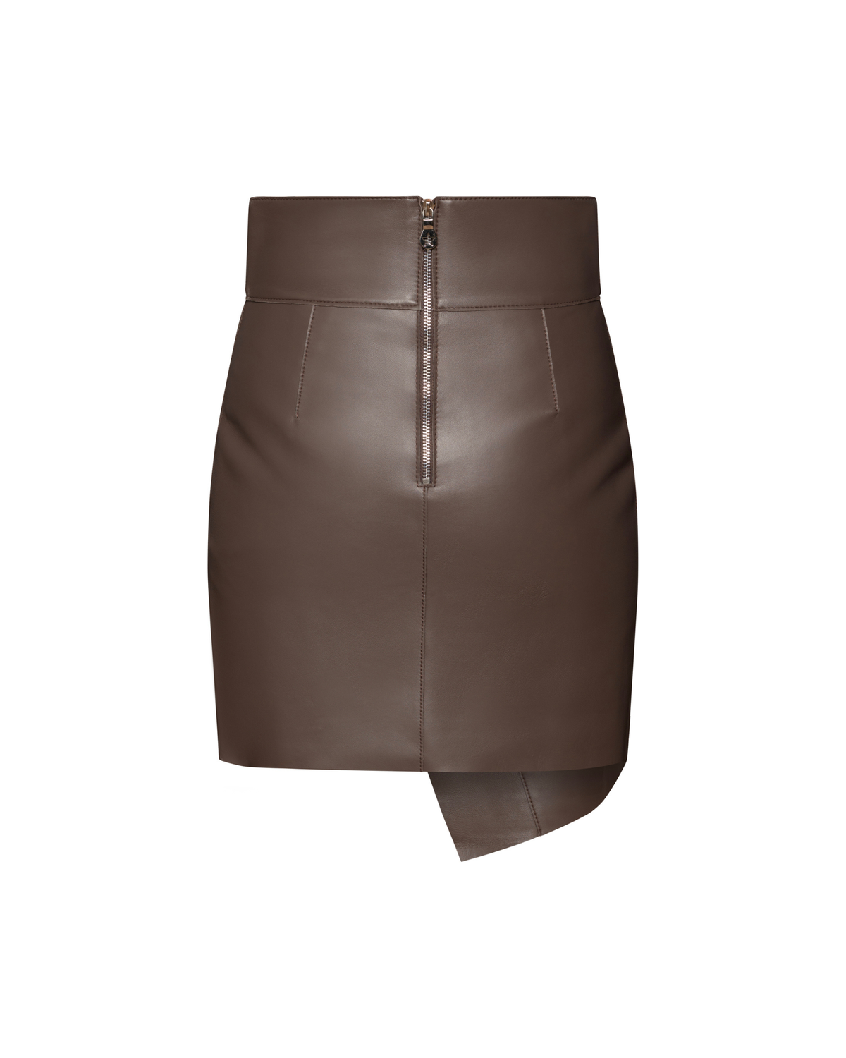 Lou brown leather mini skirt