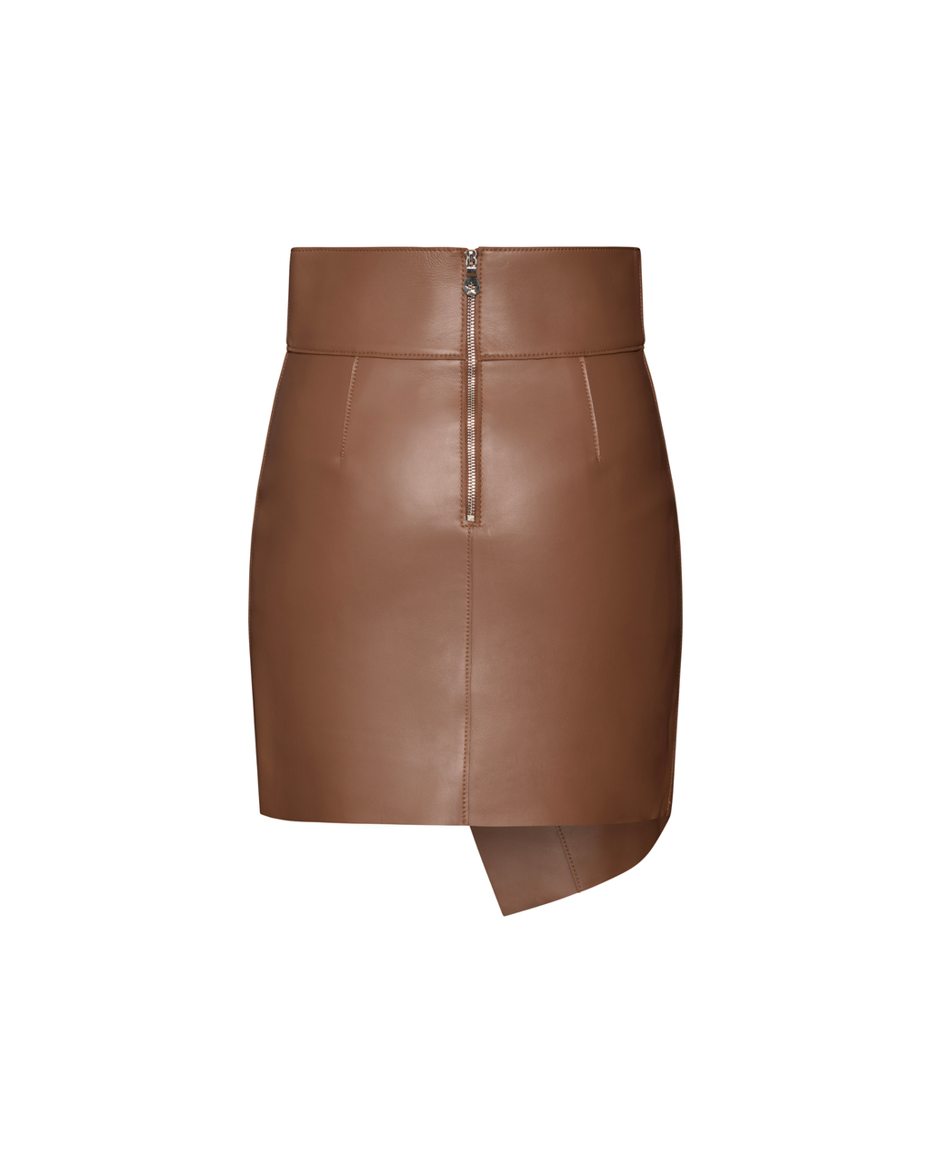 Lou camel leather mini skirt