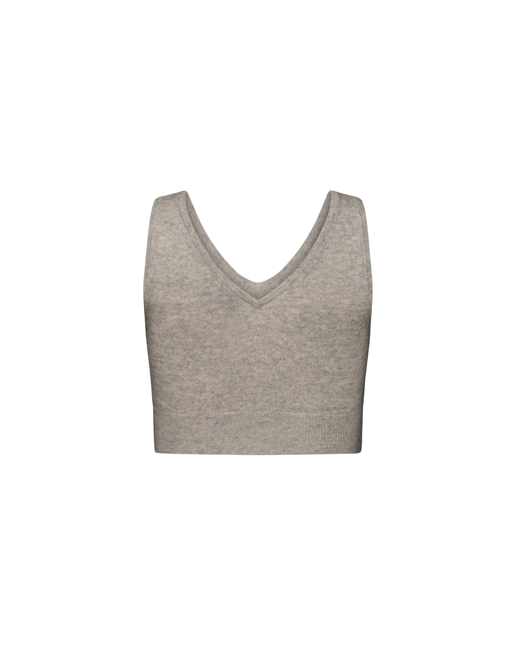 Livi cropped grey cashmere tank