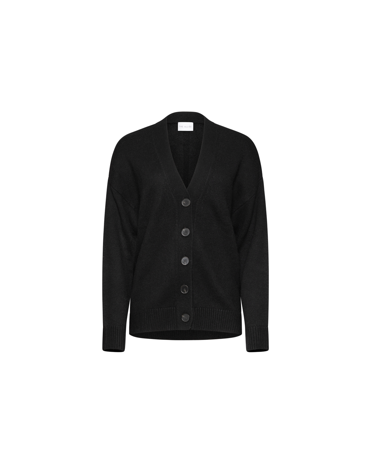 Lana black knit cardigan