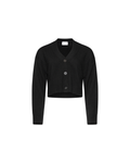 Lola black cropped knit cardigan