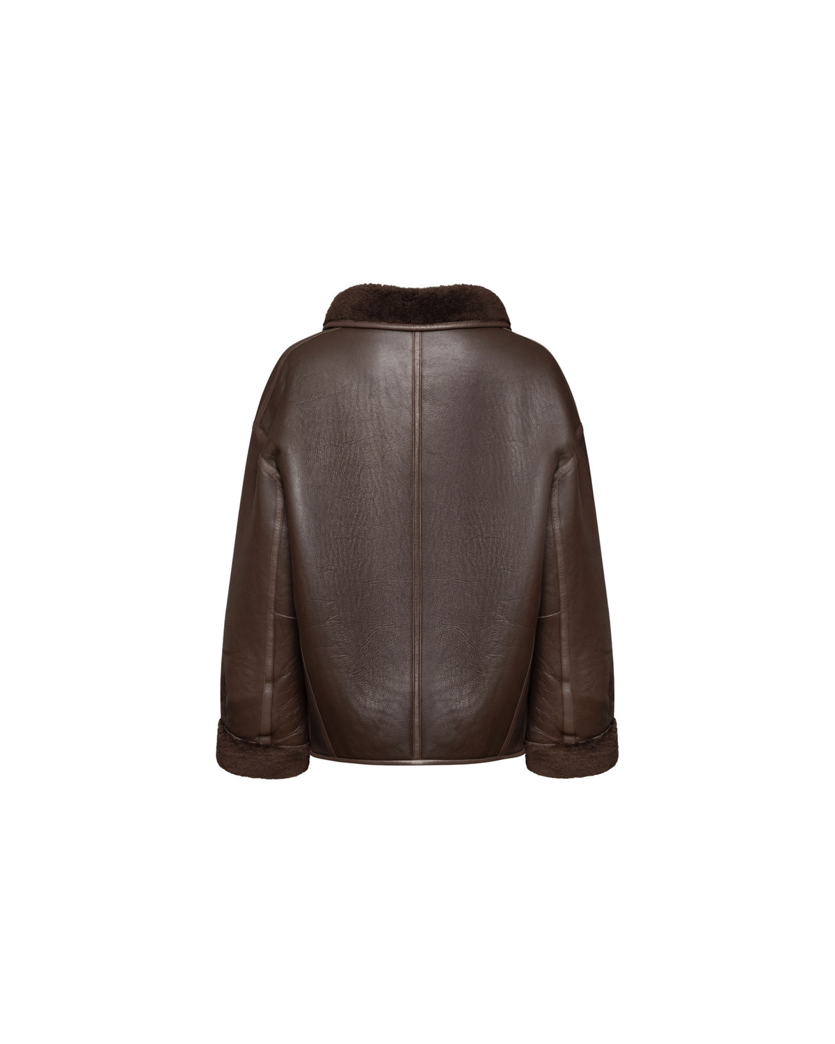Sabine brown reversible shearling jacket
