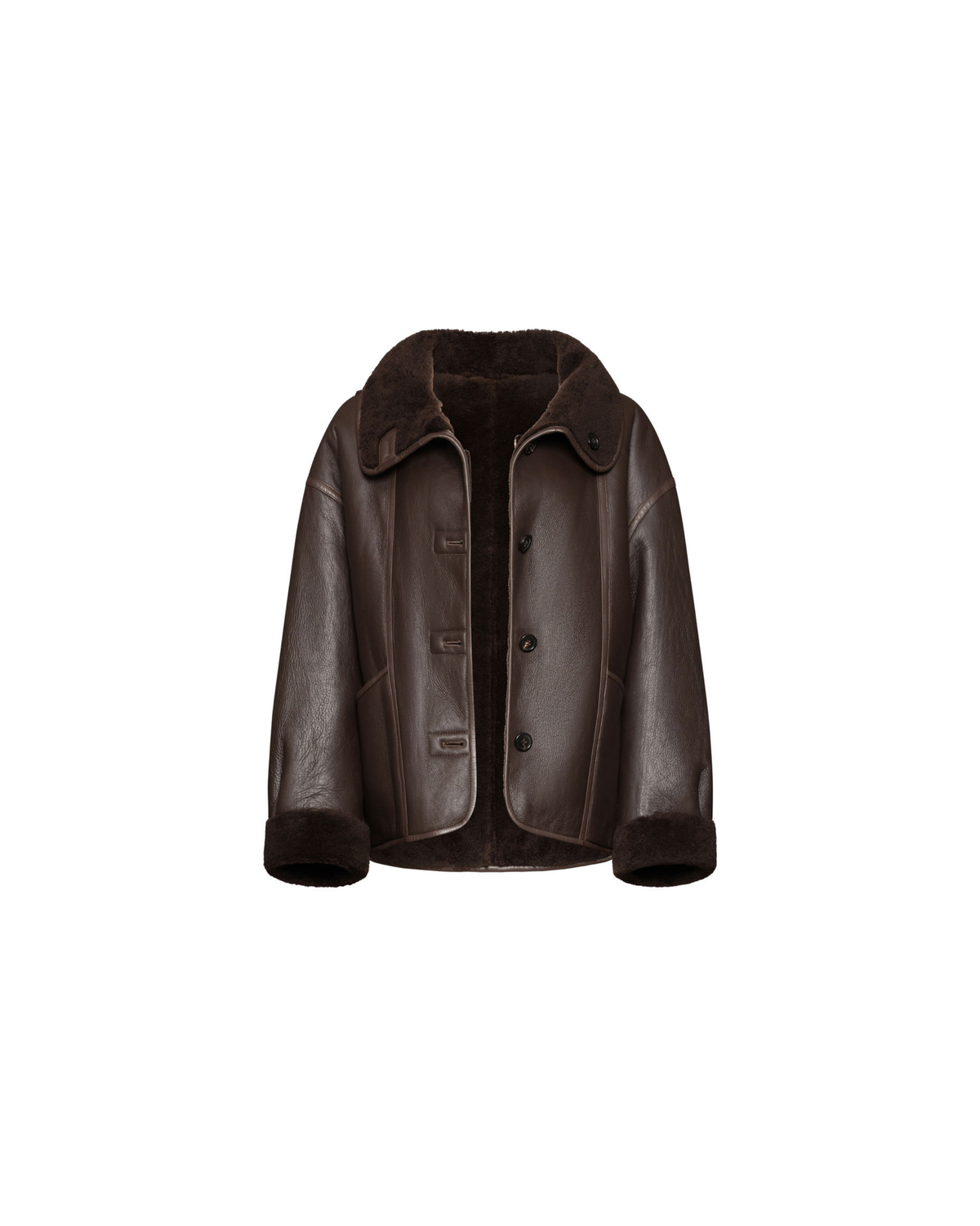 Sabine brown reversible shearling jacket