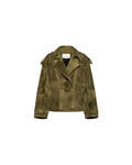 Green Suede Oversized Jacket