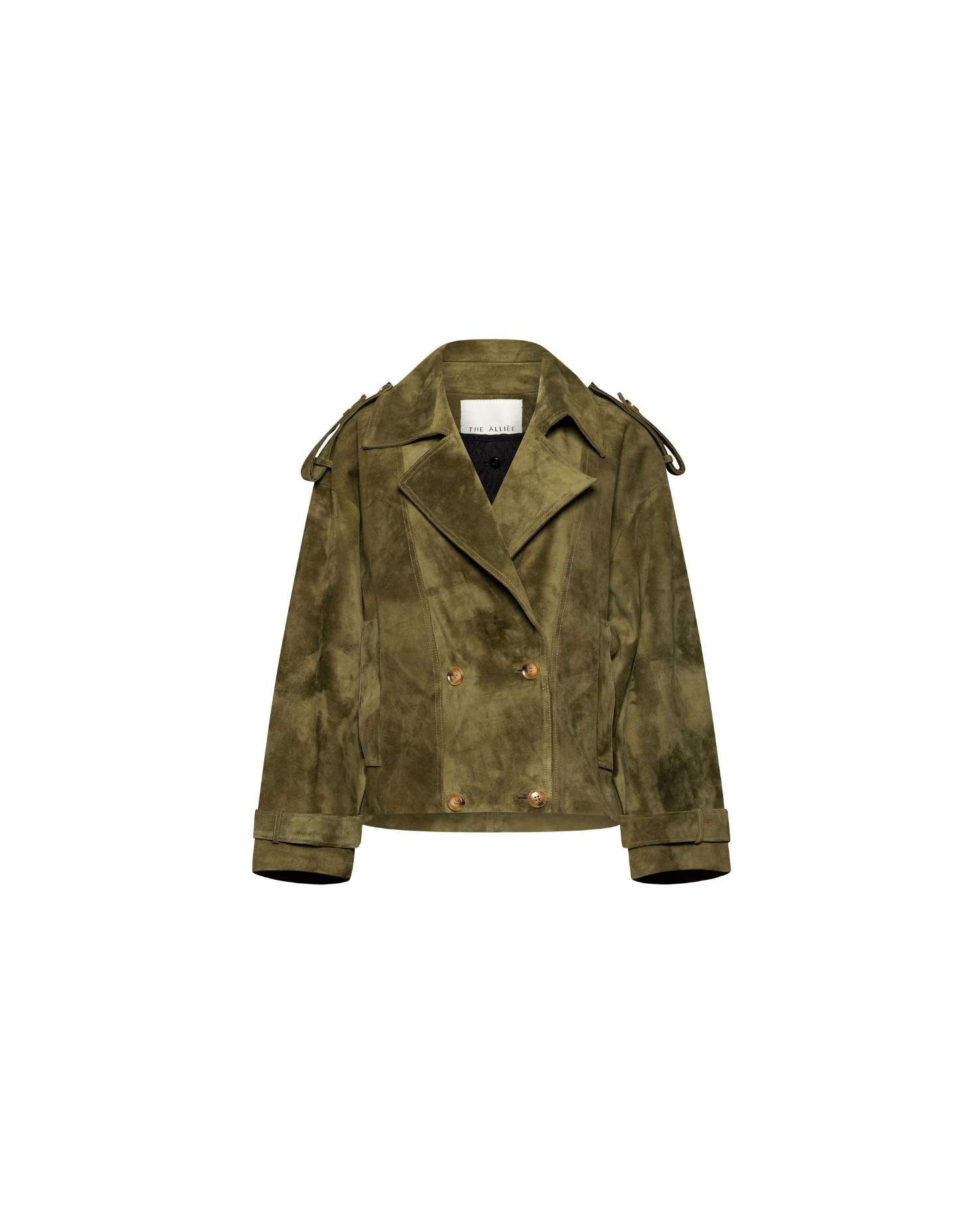 Green Suede Oversized Jacket