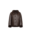 Sabine brown reversible shearling jacket