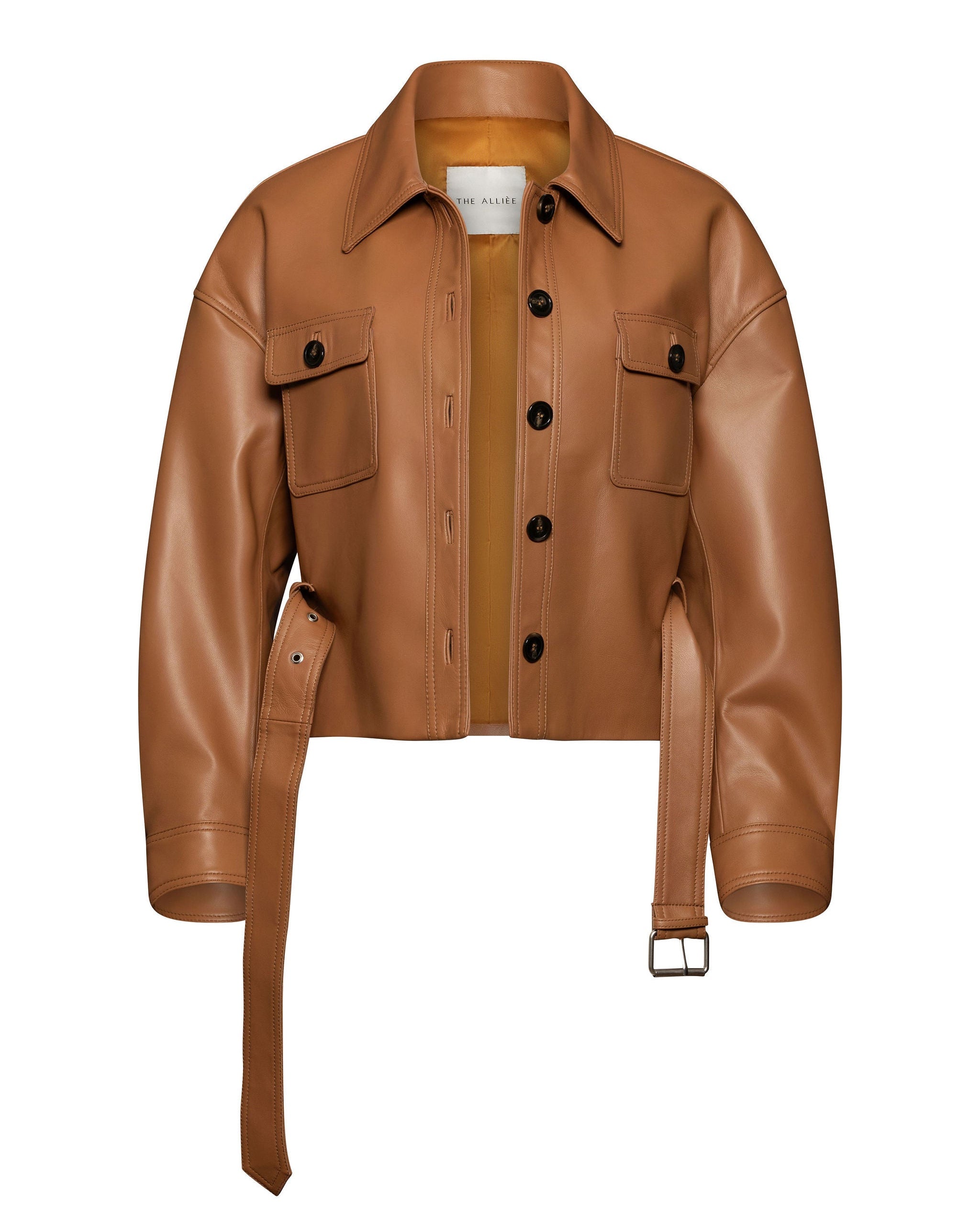 Belted Leather Jacket