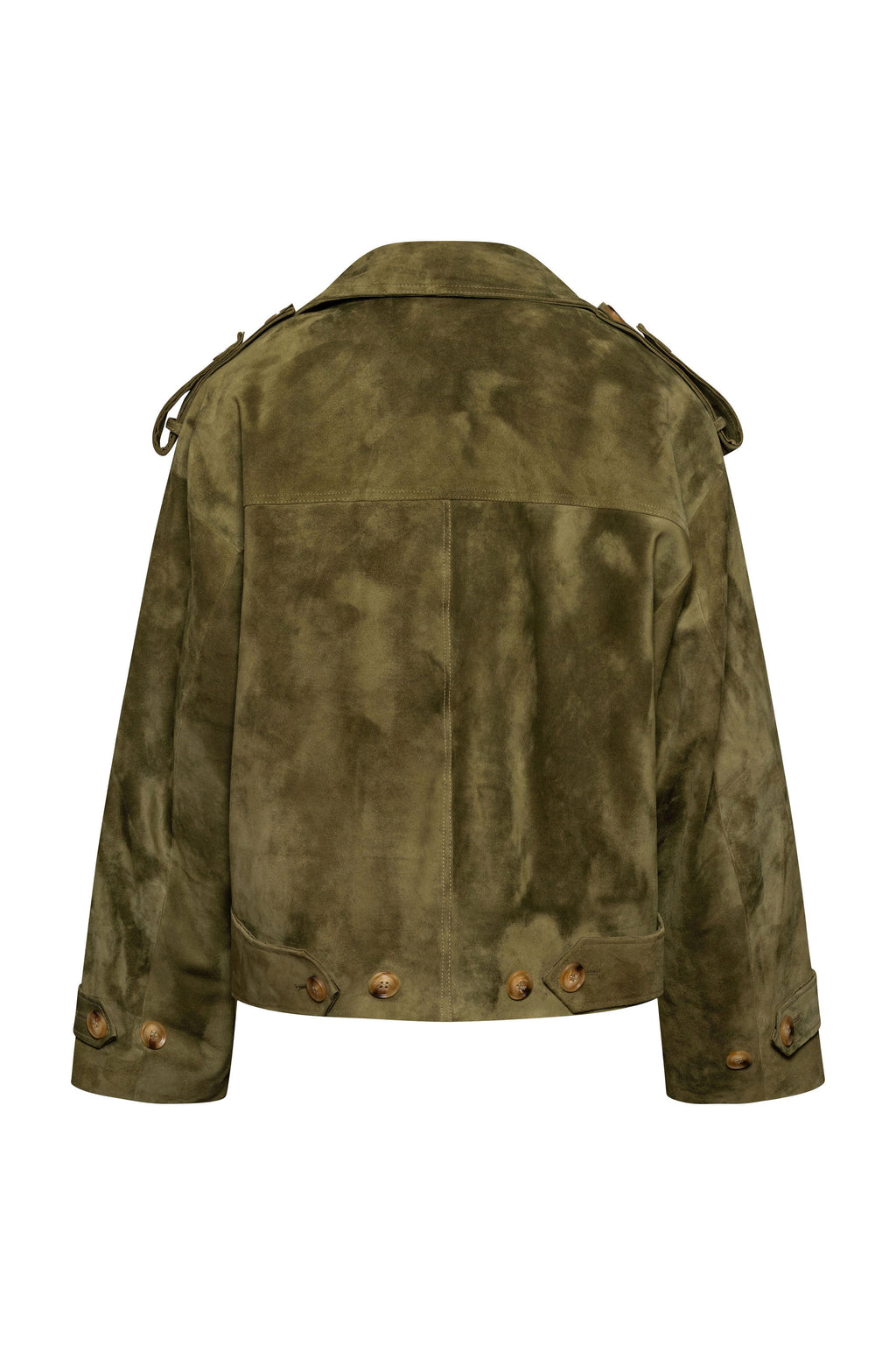 Green Suede Oversized Jacket
