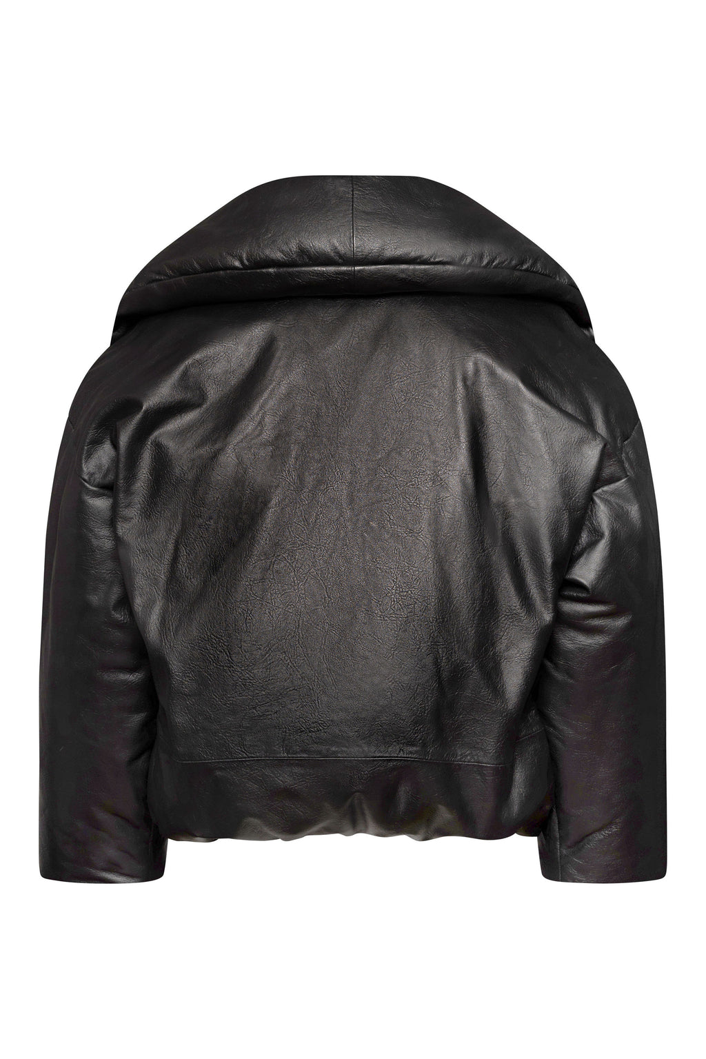 Ava padded leather puffer jacket