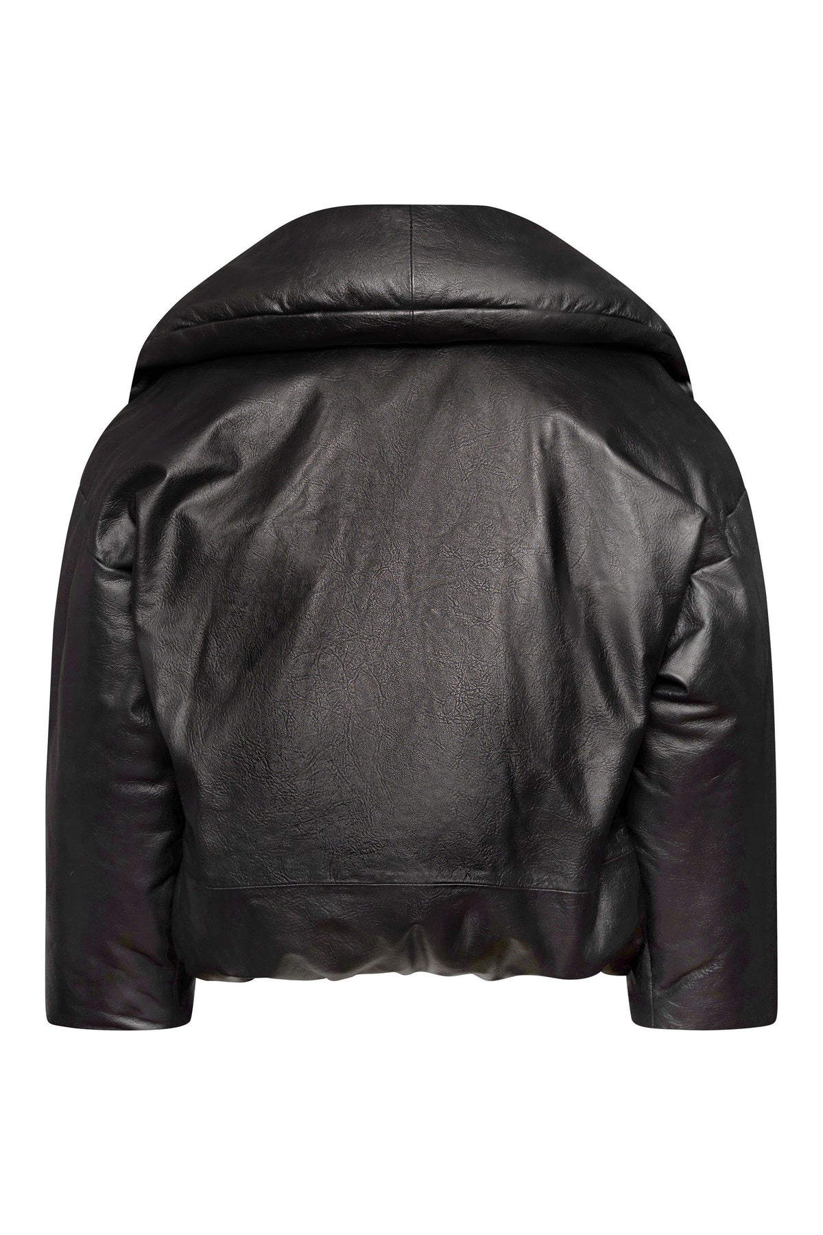 Ava padded leather puffer jacket