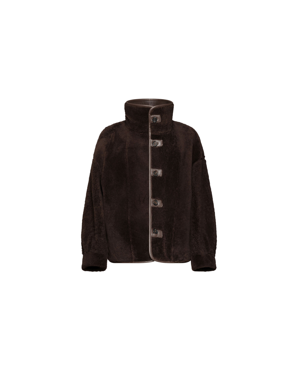 Sabine brown reversible shearling jacket