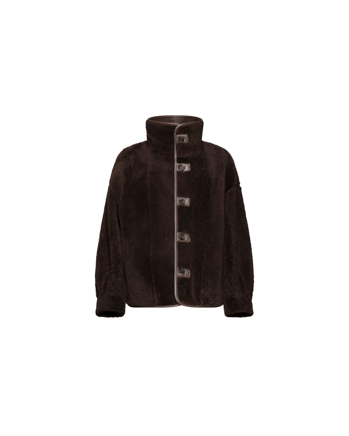 Sabine brown reversible shearling jacket