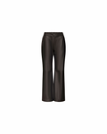 Black leather pants with clasp