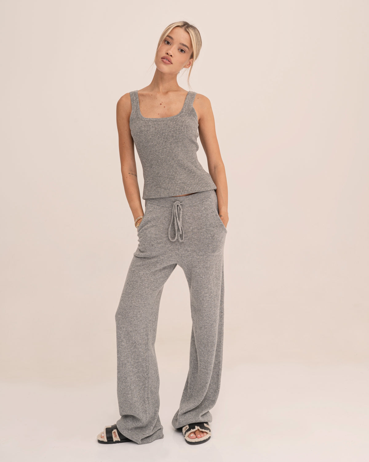 Nola grey cashmere tank