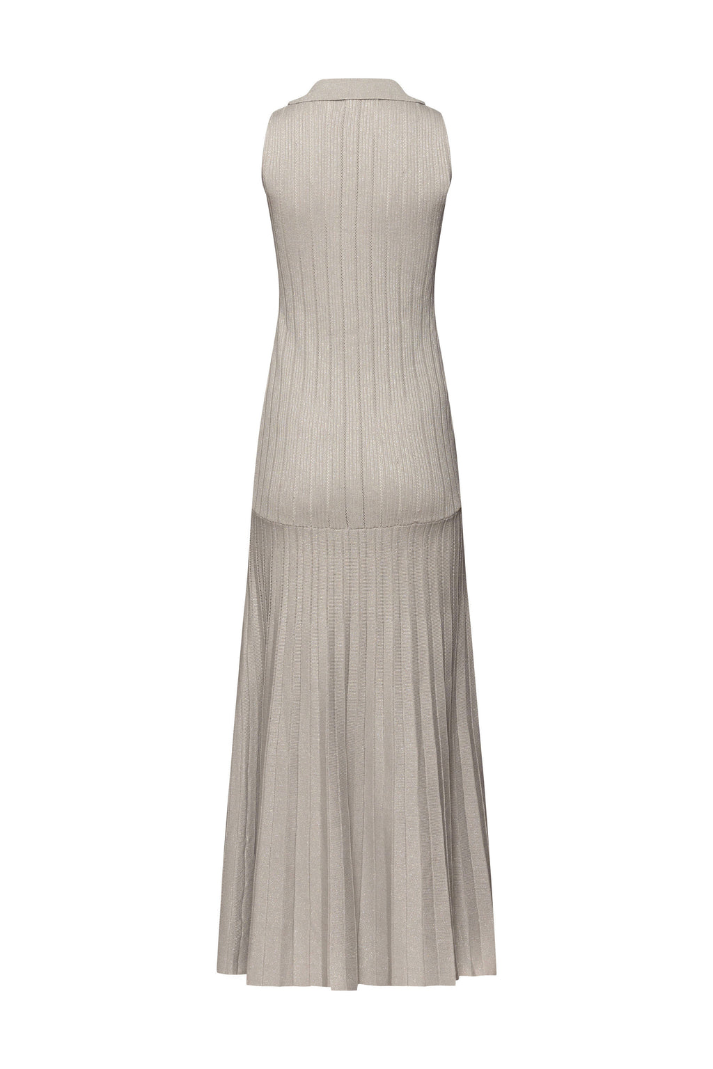 Grey knit peppy maxi dress