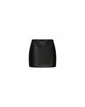 Black woven mini skirt