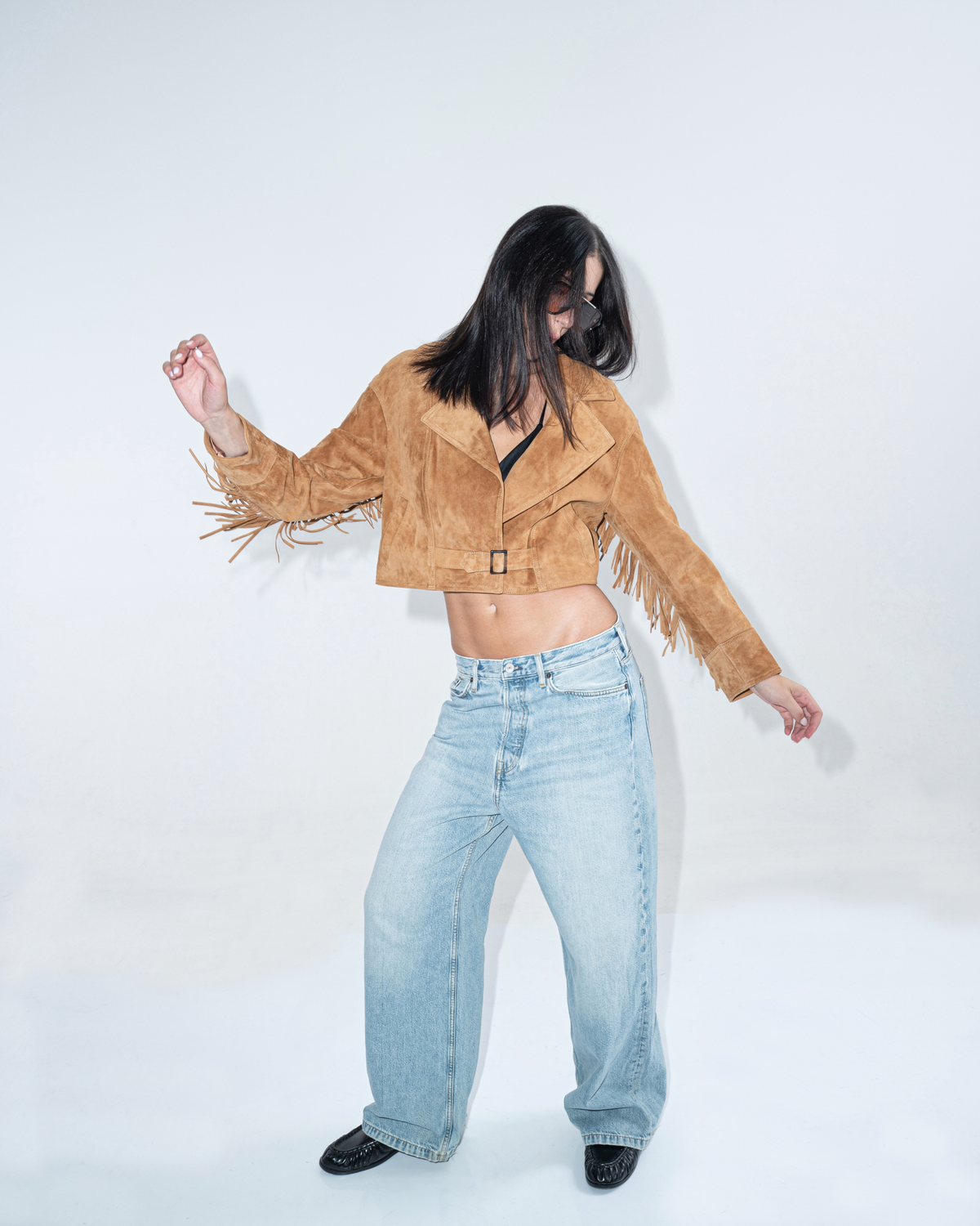 Dakota camel suede jacket