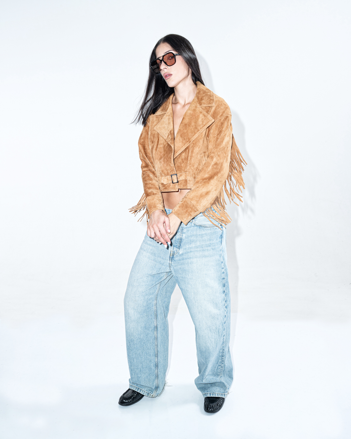 Dakota camel suede jacket