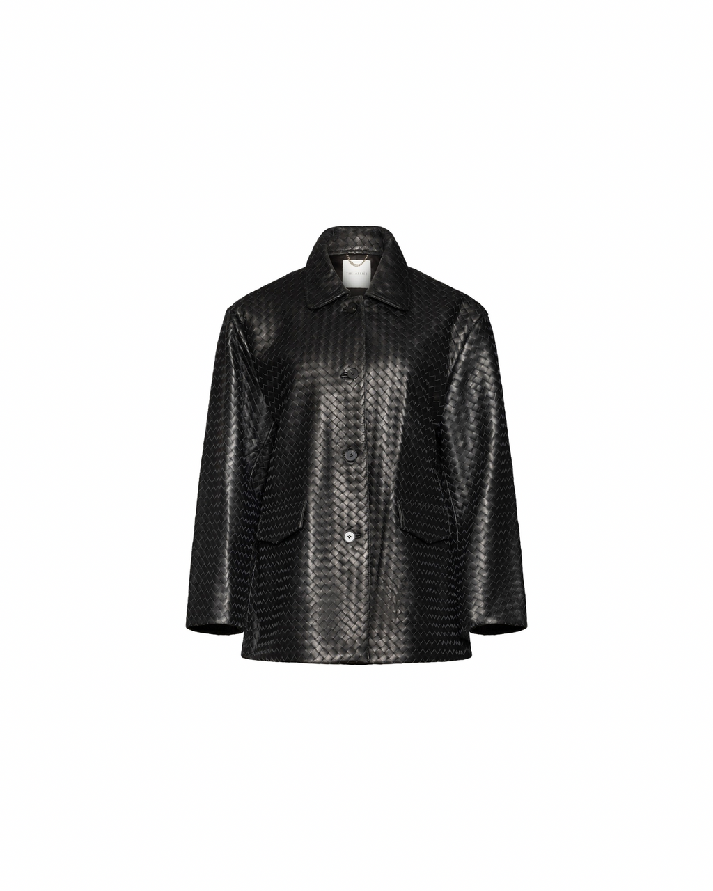 Black woven coat